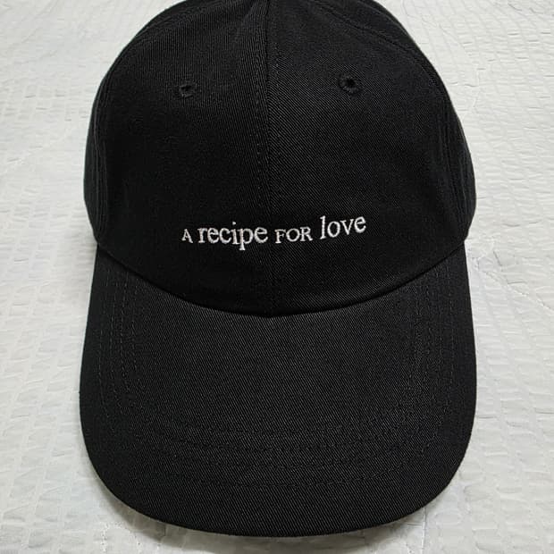 노운 미착용 새상품 흑배요리사 간귀 콜라보 모자 볼캡 검정색 NOUN