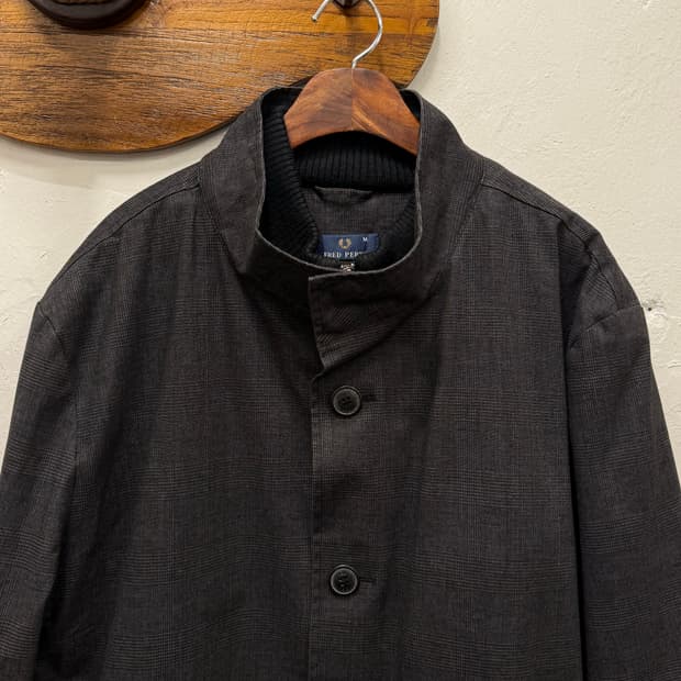 M) Fred Perry Quilted Lined Coat