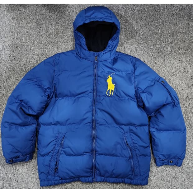 폴로 랄프로렌 빅포니 다운 후드 패딩 보이즈 XL
