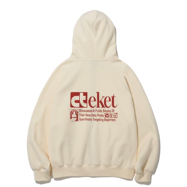 테켓 후드집업 크림