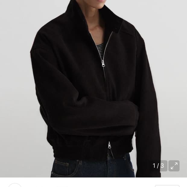 Dnsr 코듀로이 해링턴 자켓 M