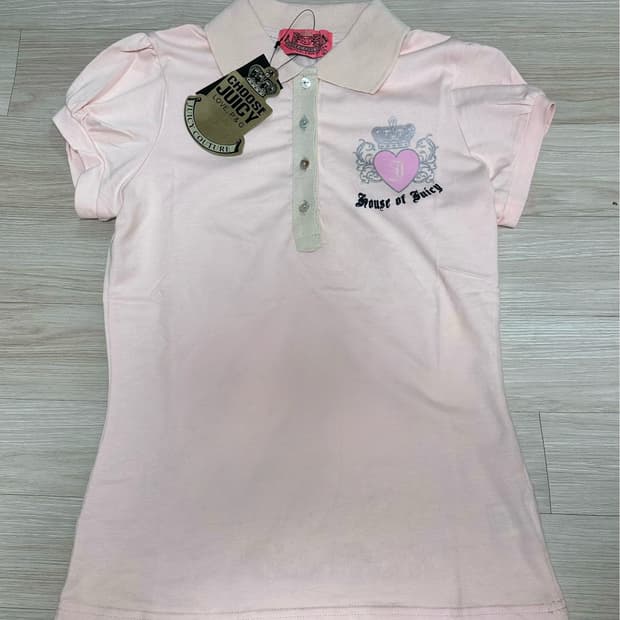 Juicy Couture 쥬시꾸뛰르 카라 티셔츠 핑크