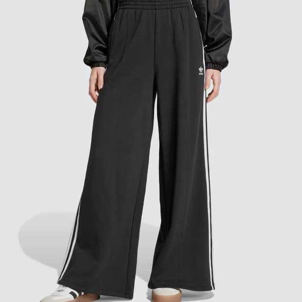 아디다스 와이드 레그팬츠-블랙 M