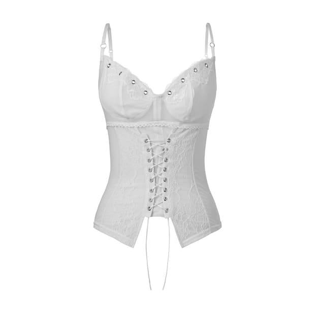 2000 아카이브스 VELYN CORSET TOP (WHITE)