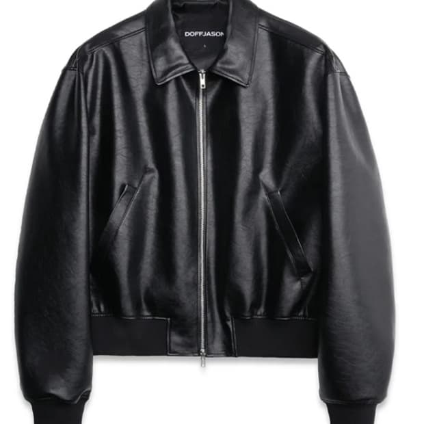 도프제이슨 - 모나크 크롭 레더 블루종 L