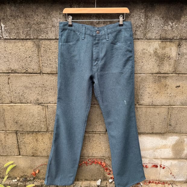 90s 랭글러 빈티지 폴리원단 부츠컷 메카닉 팬츠