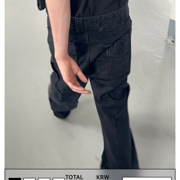 MPa CALF POCKET PANTS(black)