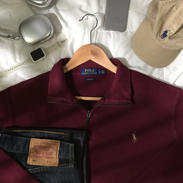 (MAN) 폴로랄프로렌 스웻 반집업 L~XL