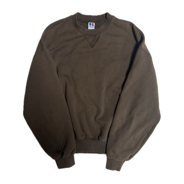 90s 러셀 에슬레틱 스웻셔츠 맨투맨 브라운 L