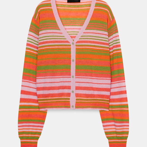 자라 스트라이프 가디건