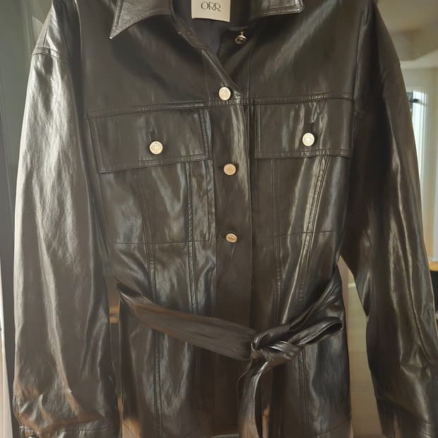 오르 인조가죽자켓