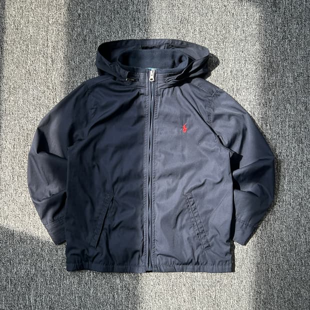 폴로 랄프로렌 네이비 후드 바람막이 자켓 