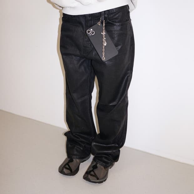 비삼샵 비센사이 오버 코팅 블랙 팬츠