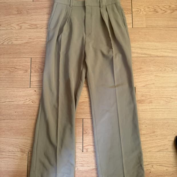 (30size) 원턱 와이드 슬랙스 모카브라운