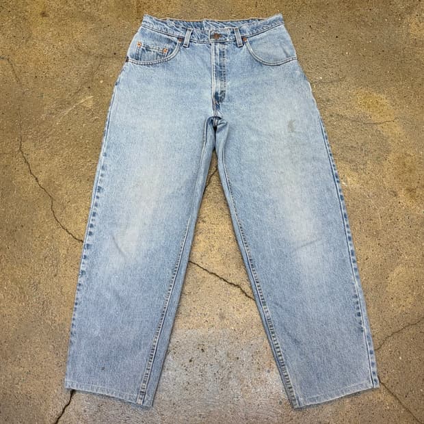00s 미국빈티지 리바이스 550 연청 청바지