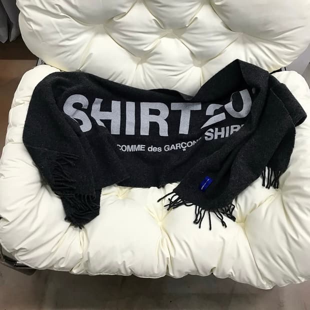 꼼데가르송 셔츠 울 머플러