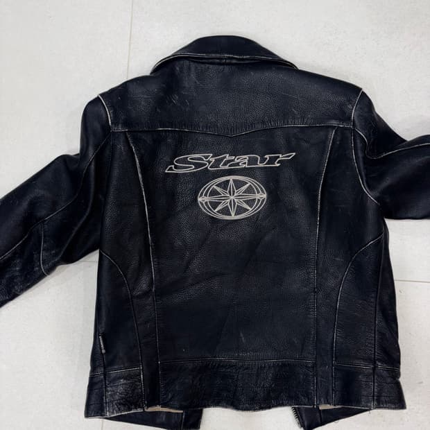 야마하 바이커 가죽 자켓
