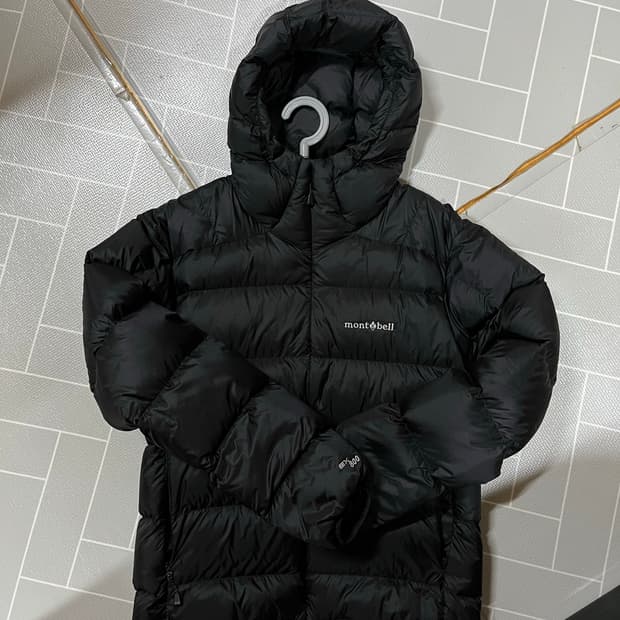 몽벨 라이트 알파인 다운 파카 블랙 m