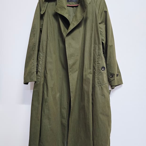 blooming 카키색 트렌치코트