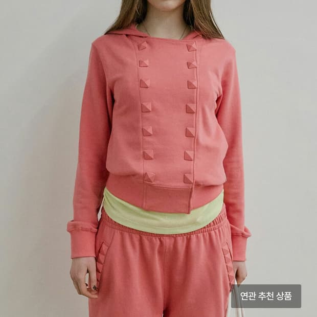 스컬프터 나폴레옹 스터디 후드 핑크 M