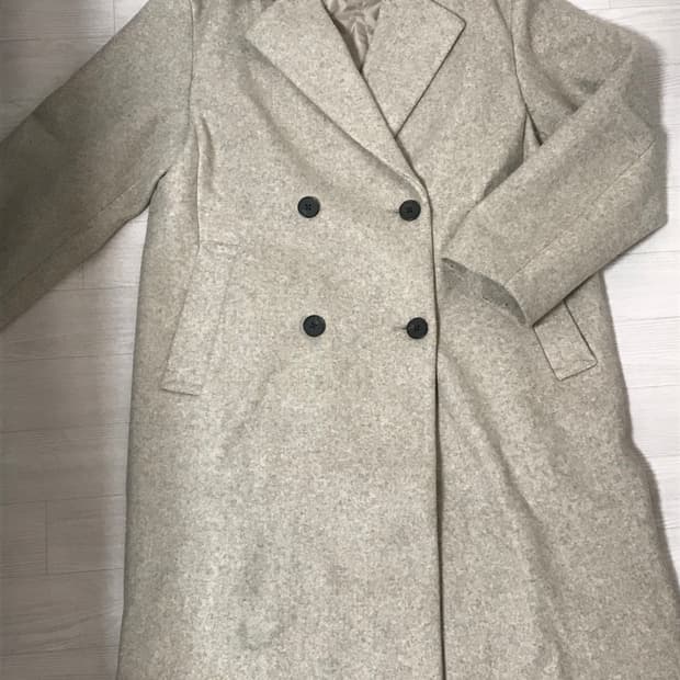 에잇세컨즈 오트밀 롱코트