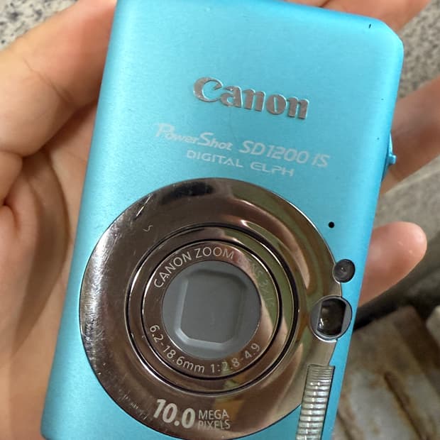 캐논 익서스 95 정크 하늘색 빈티지디카 디지털 카메라