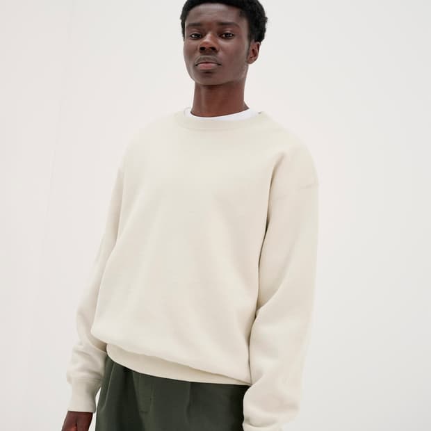 Auralee smooth soft sweat 