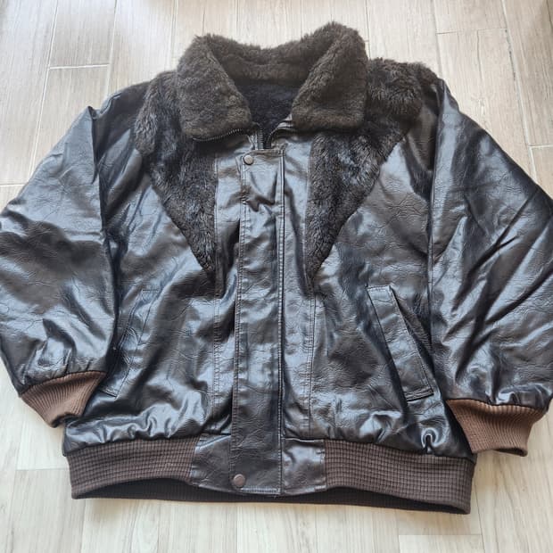 빈티지 가죽 퍼 자켓 M~L정도