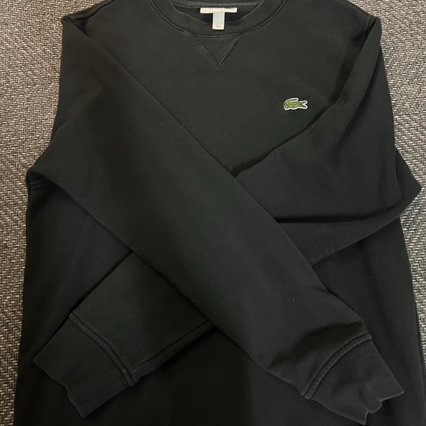 라코스테 블랙 맨투맨 M