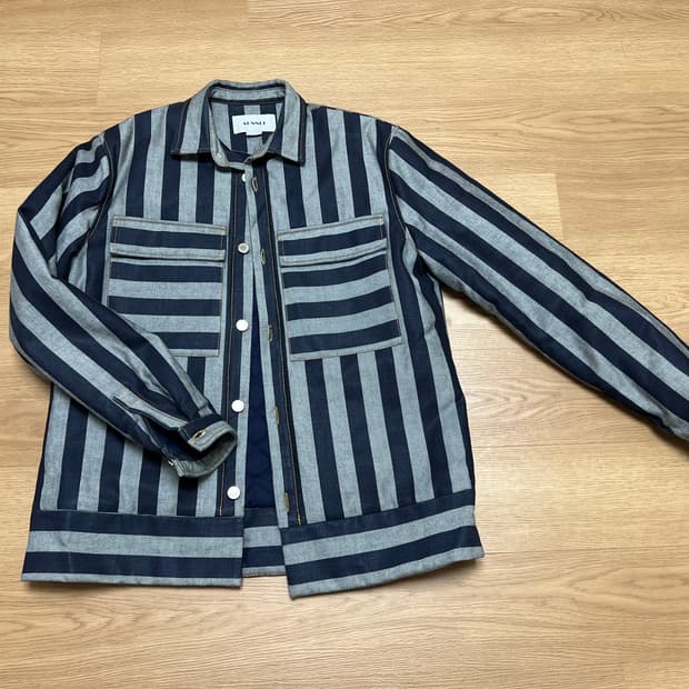 써네이 데님 패디드 자켓