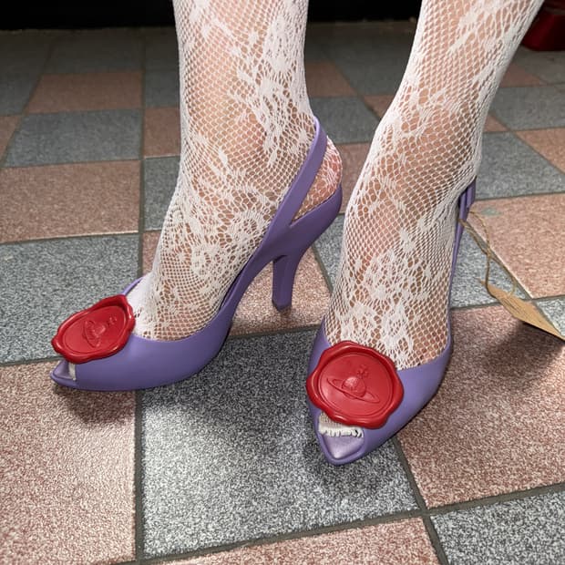 vivienne westwood X melissa purple heel