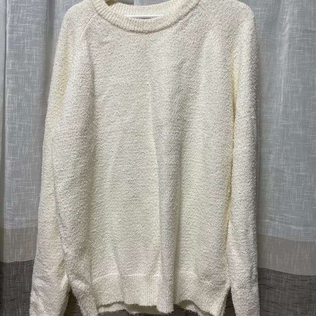 노이어 루즈핏 브쿨니트 화이트 50size