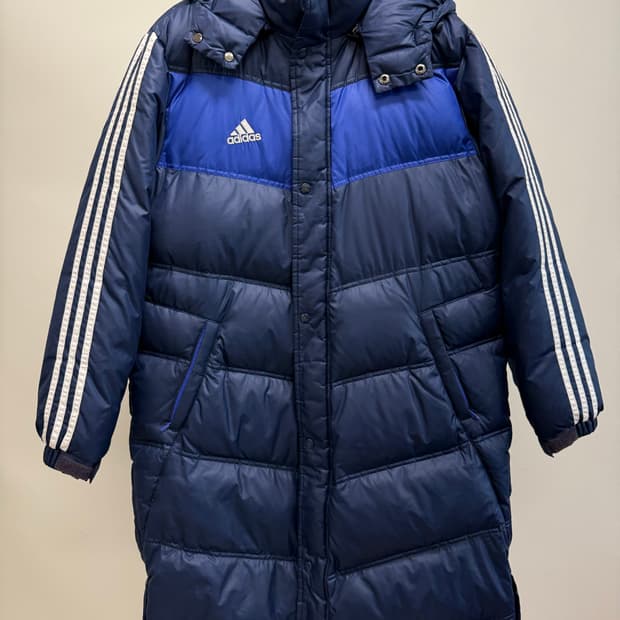 아디다스 삼선 롱 패딩 100