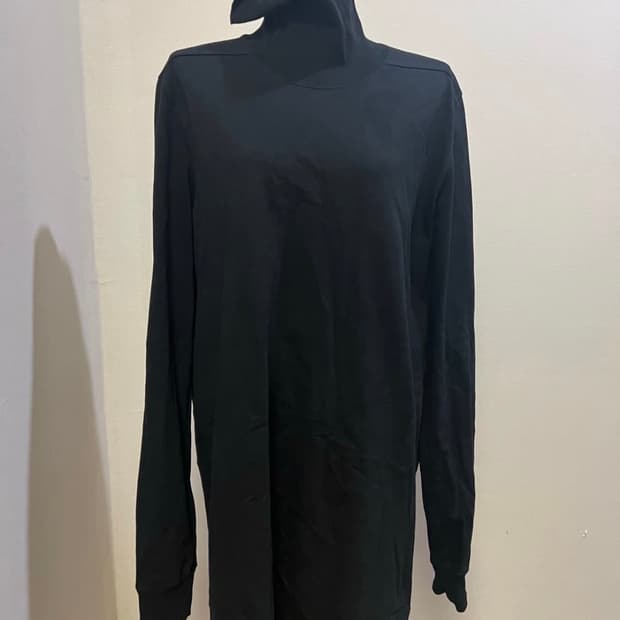 릭오웬스 LARRY 코튼 블랙 목폴라