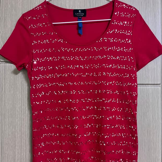 랑방 red spangle tee