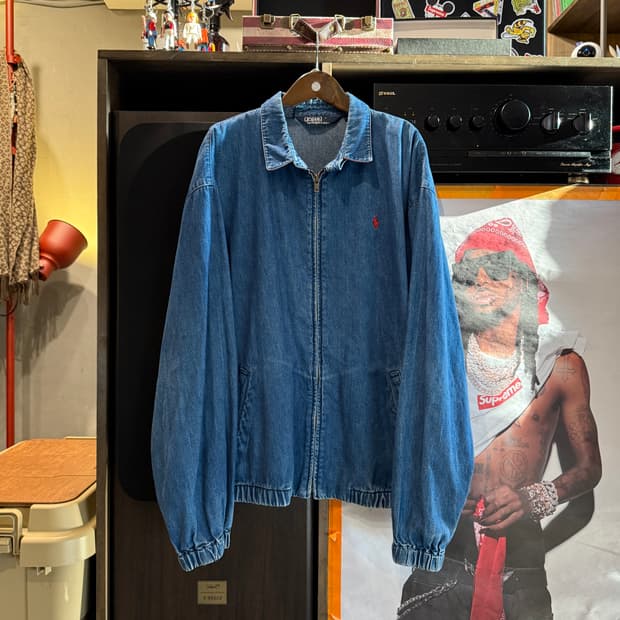 폴로 랄프로렌 데님 블루종 L(2XL)