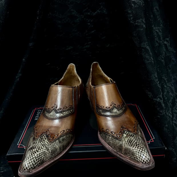“Red Cover” 00’s Python Brown Leather Bo