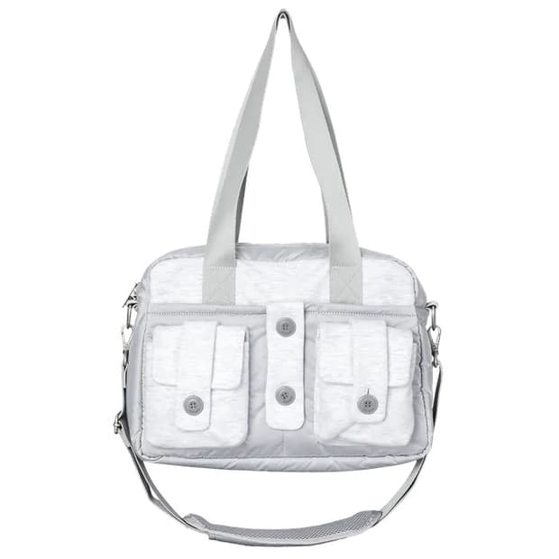 파히섬(구 텐스 댄스) 버튼 포켓 백 크로스백 화이트 그레이