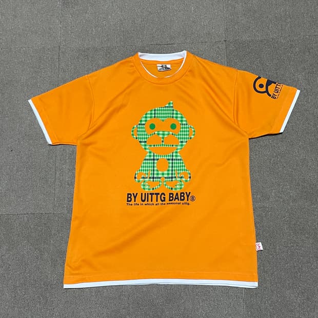 UITTG BABY 몽키 그래픽 반팔 티셔츠