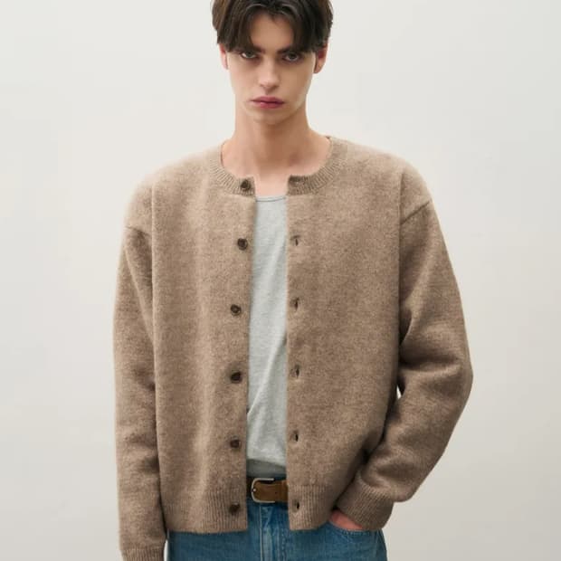 드로우핏 크롭 가디건 L