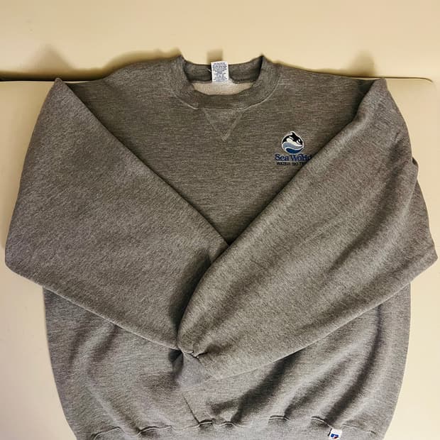 90sRussell 러셀 스웻 L 다크 그레이