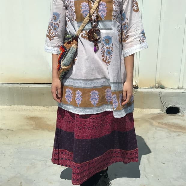 MALAIKA 히피 보헤미안 에스닉 원피스