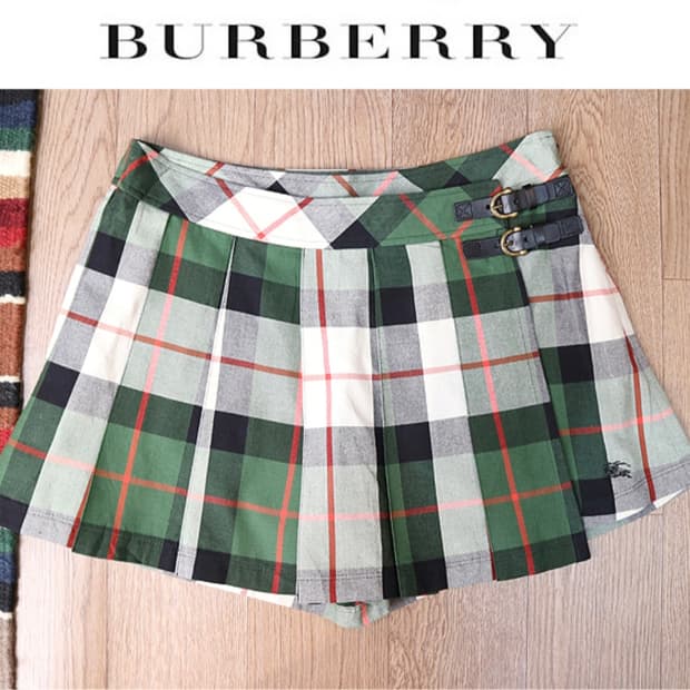  BURBERRY BLUE LABE 버버리 블루라벨 체크 치마바지 S