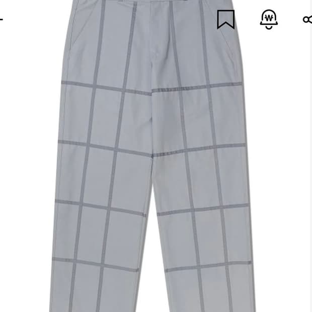 노메뉴얼 스퀘어 라인 팬츠 L