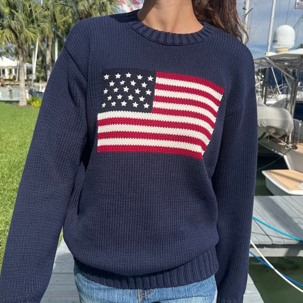 새상품) 브랜디멜빌 성조기 니트