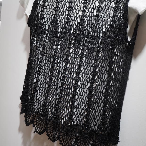 vintage beads vest 
