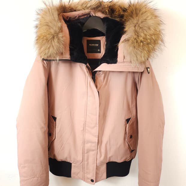 블랙야크 여성 숏다운후드패딩 인디핑크 95 M