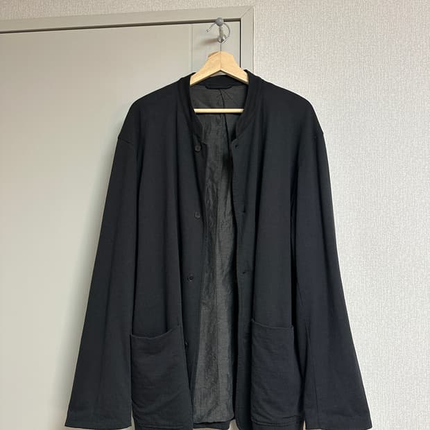 코모리 코튼져지 스탠드칼라 자켓