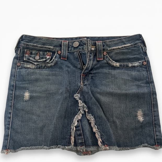 트루릴리전 데님스커트 상태 최상