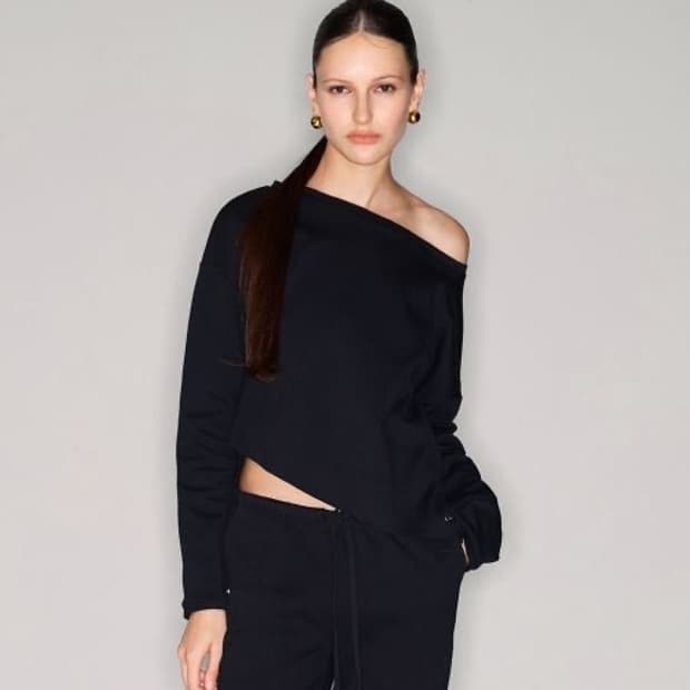 파이브라인 블랙 오프숄더 트레이닝 세트